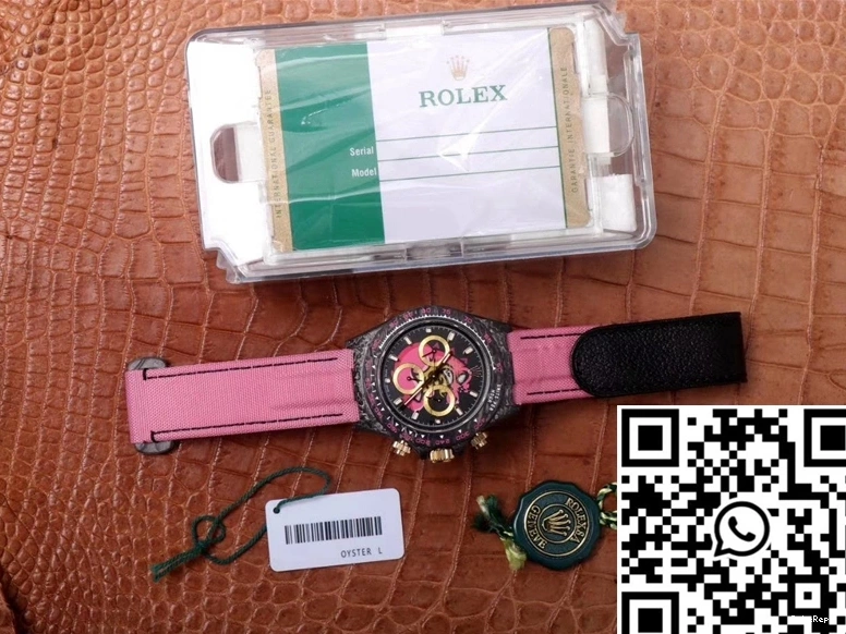 Cosmos Dial Carbon Fiber Edition Pink Rolex Chronograph Dragon Exploded Daytona 1115